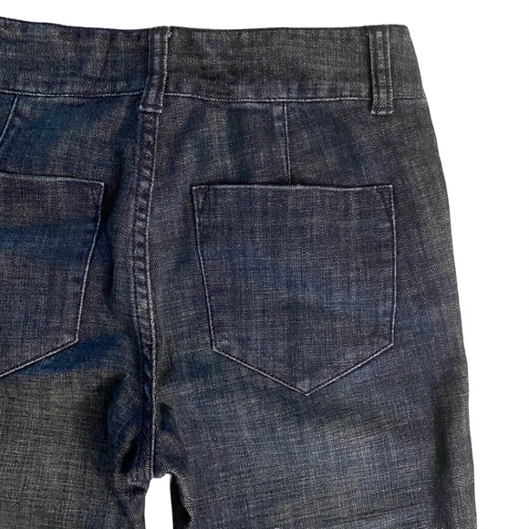 Victoria’s Secret London Jeans 2 Flare Bootcut Low Mid Rise Dark Wash - Picture 3 of 5